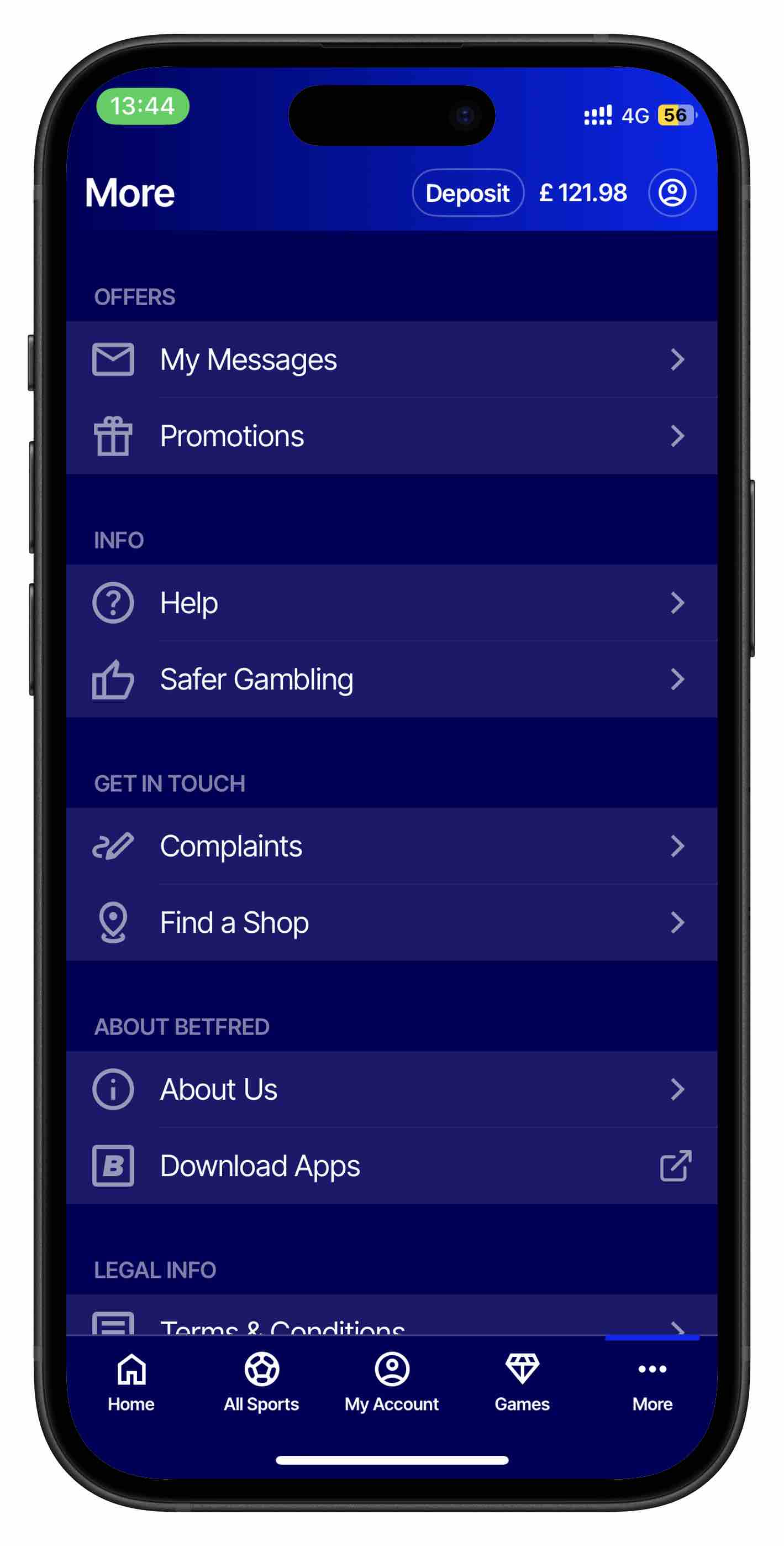 betfred app more