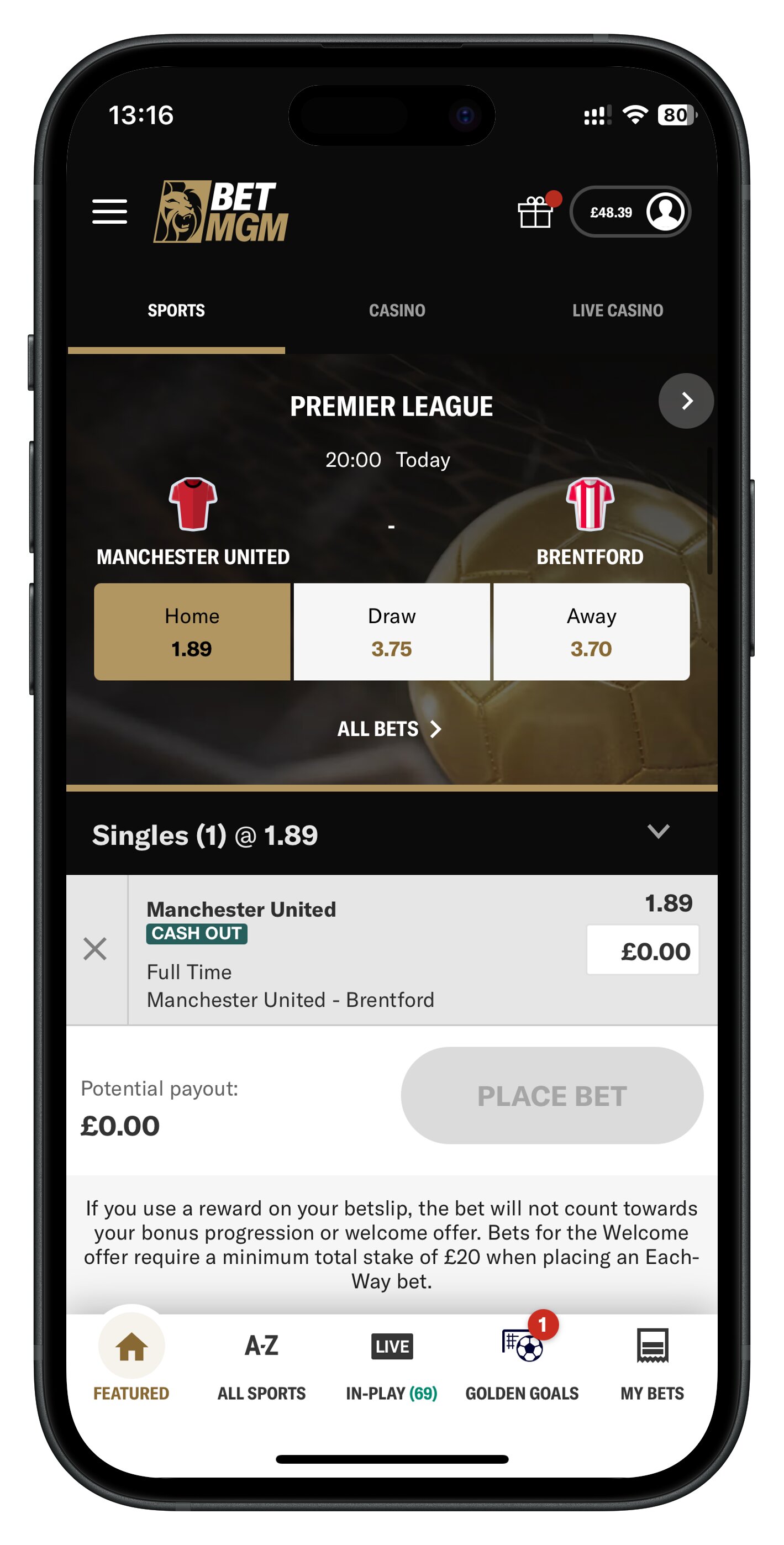 betmgm app bet