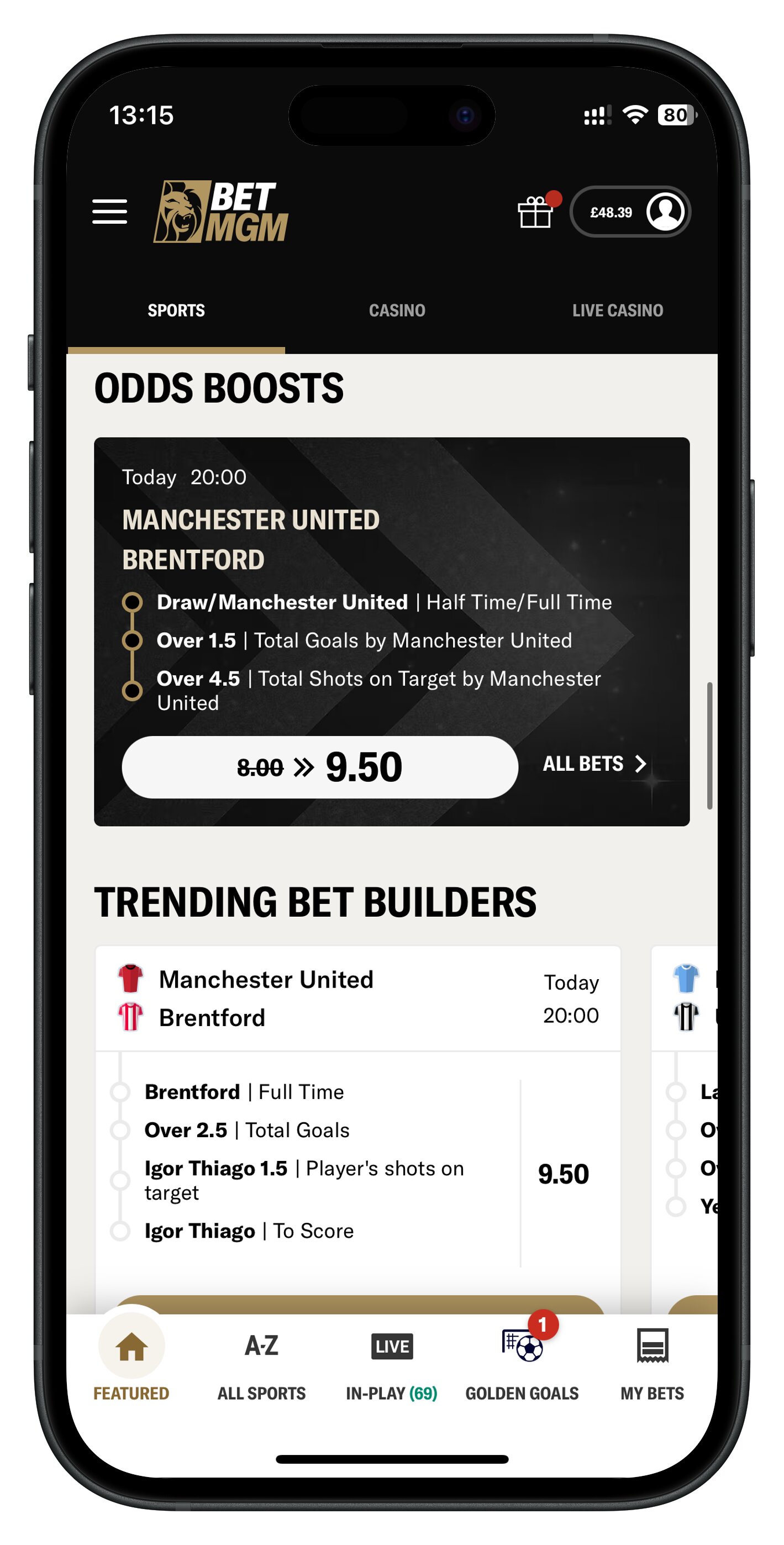 betmgm app odds boosts