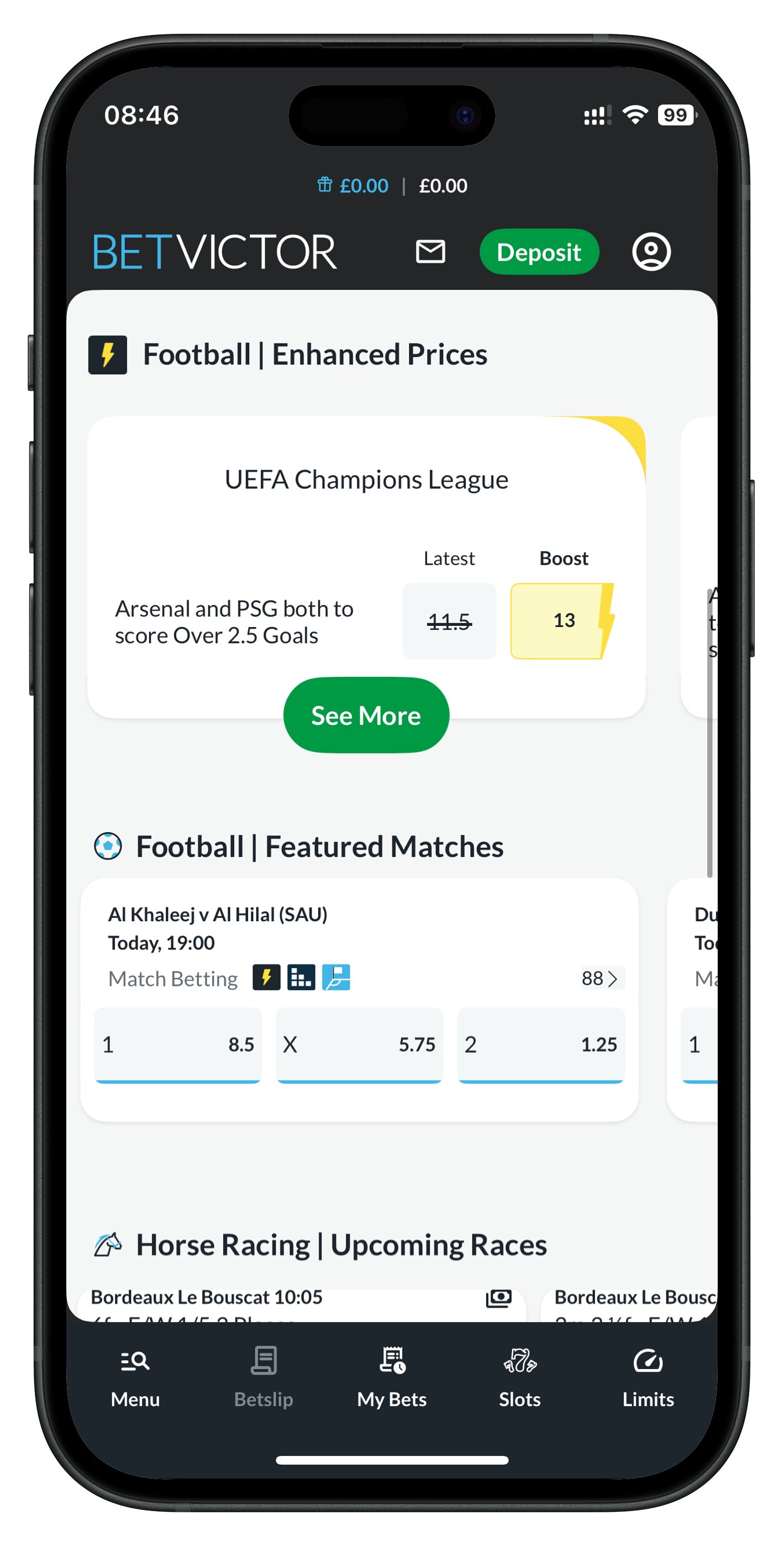 betvictor app odds boosts
