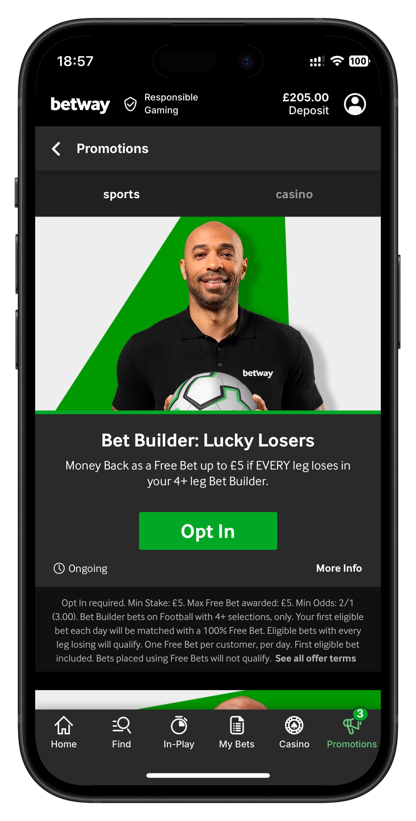 betway app promotions