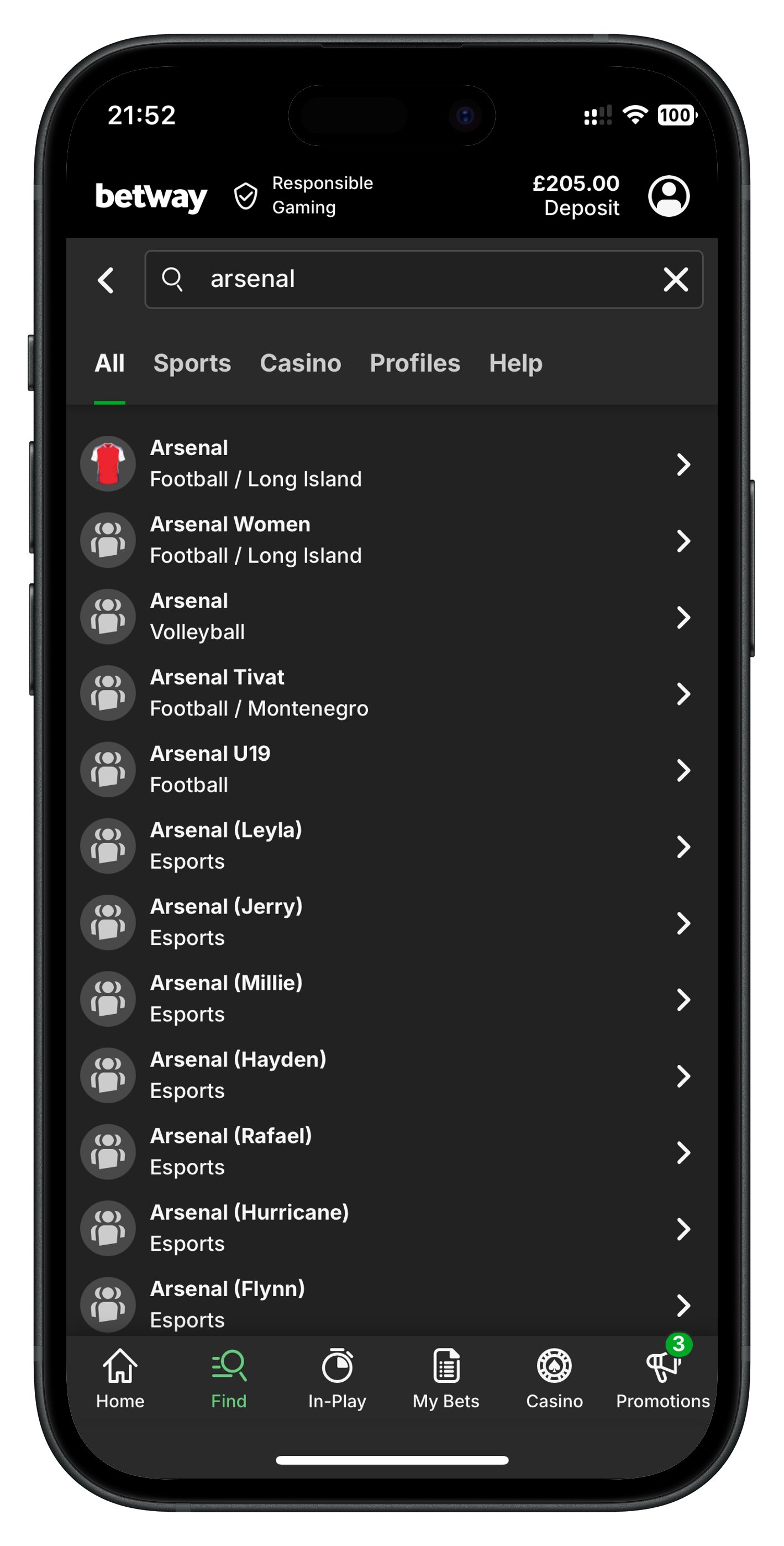 betway app light mode