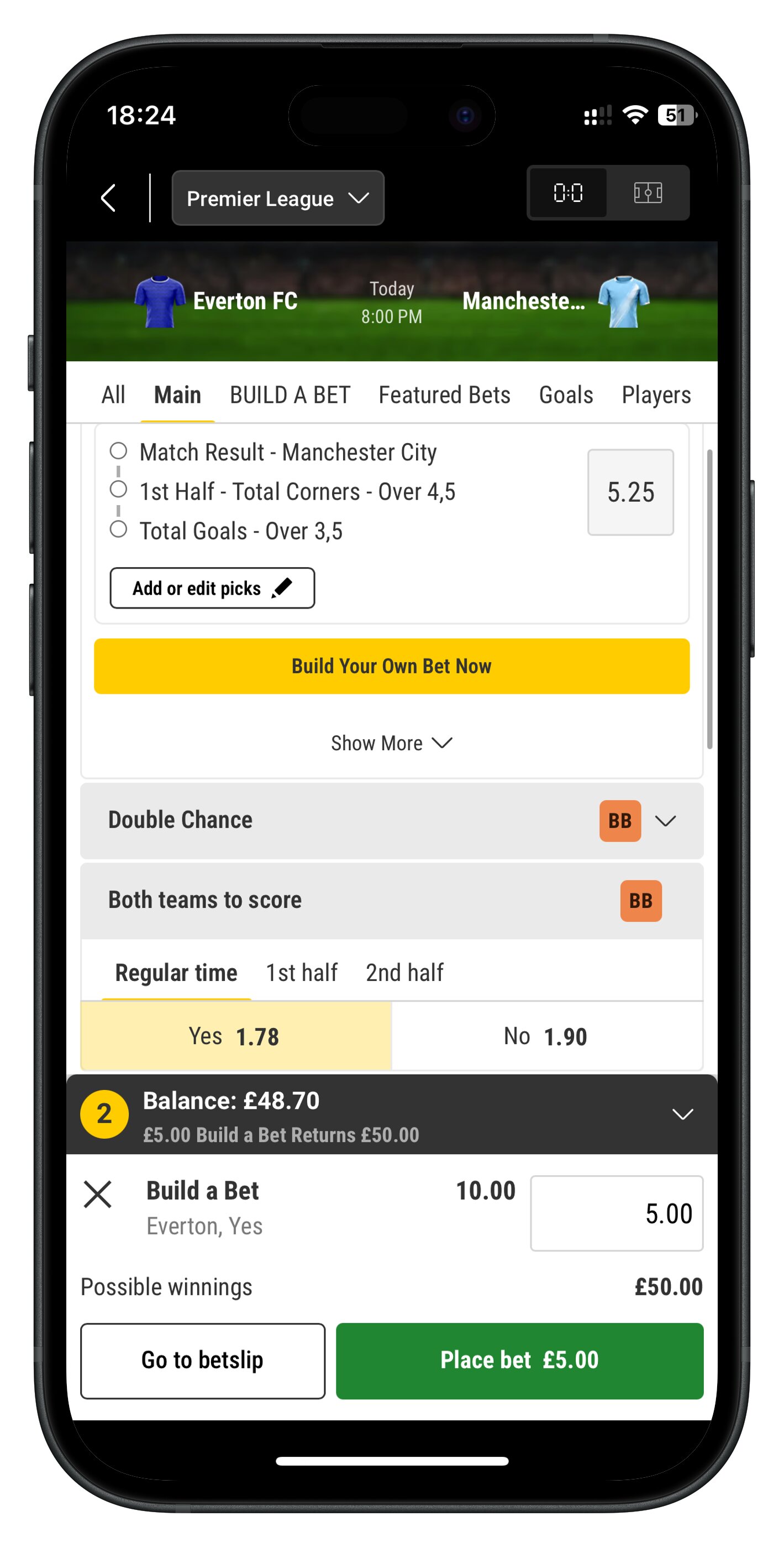 bwin app event page