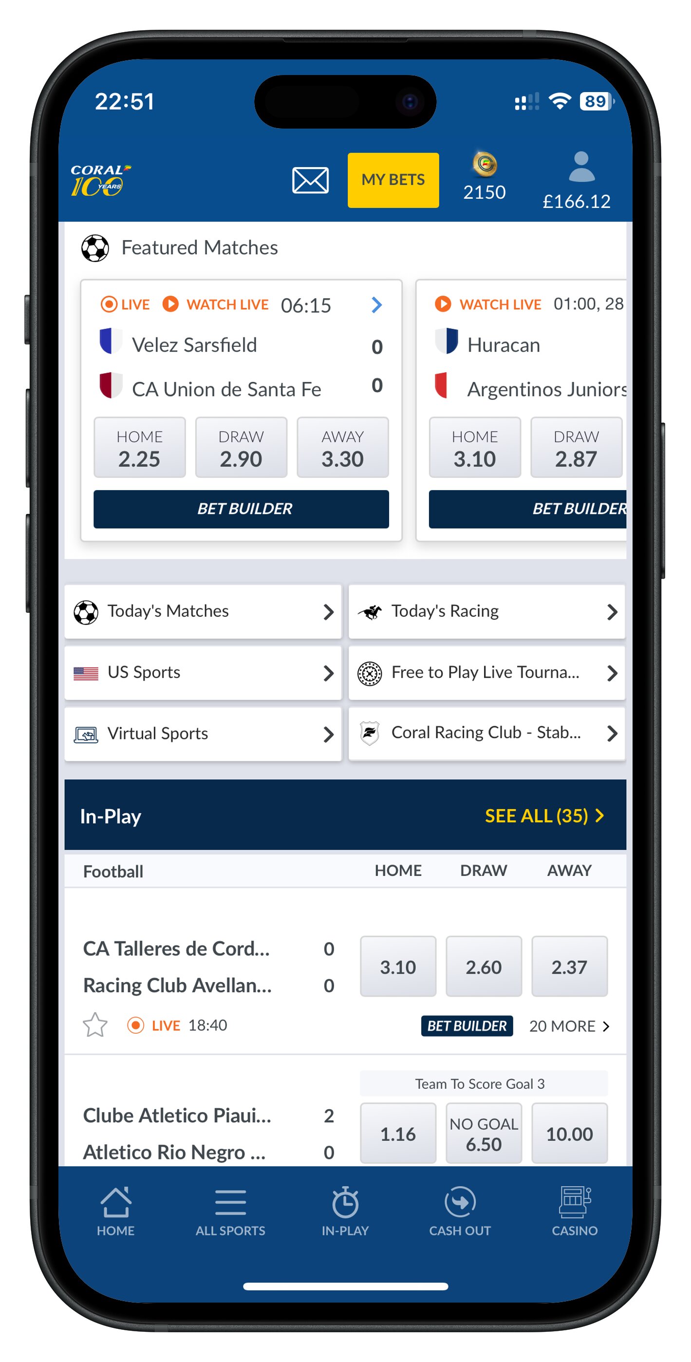 coral app featured matches