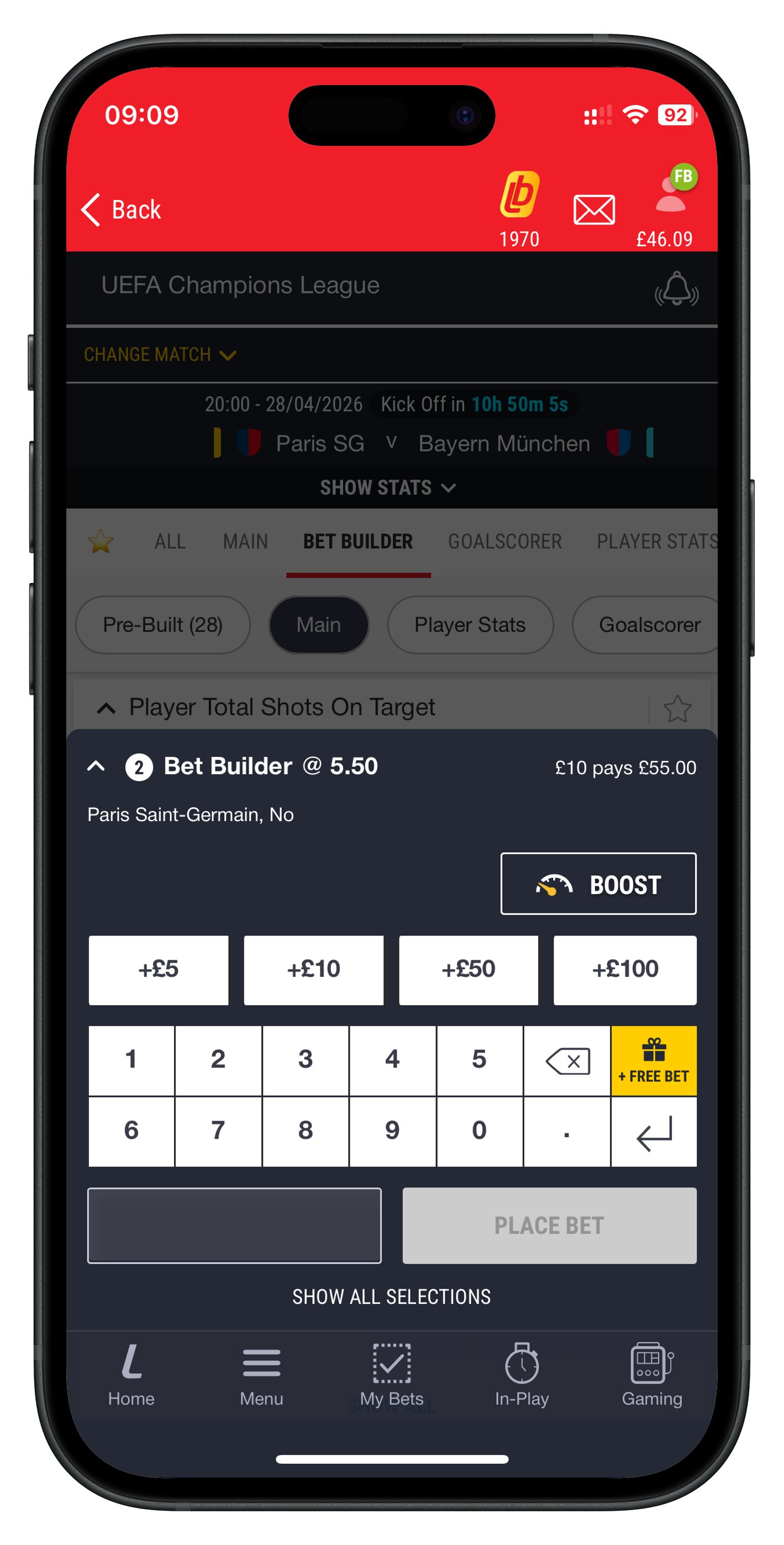 ladbrokes app free bet betslip