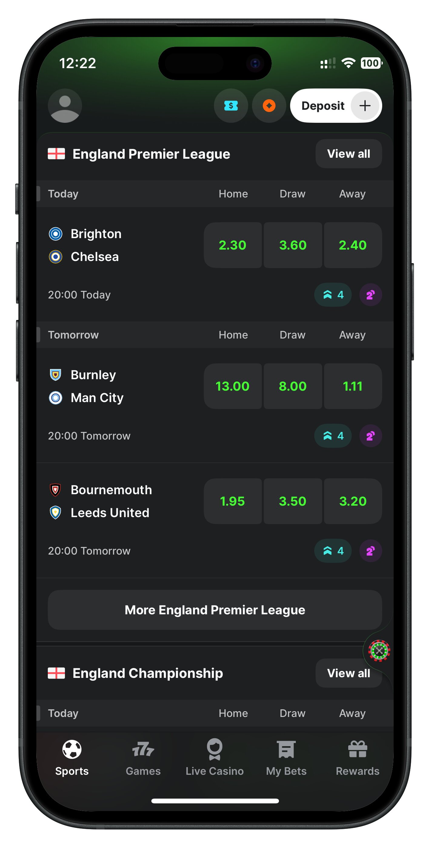 midnite app matches