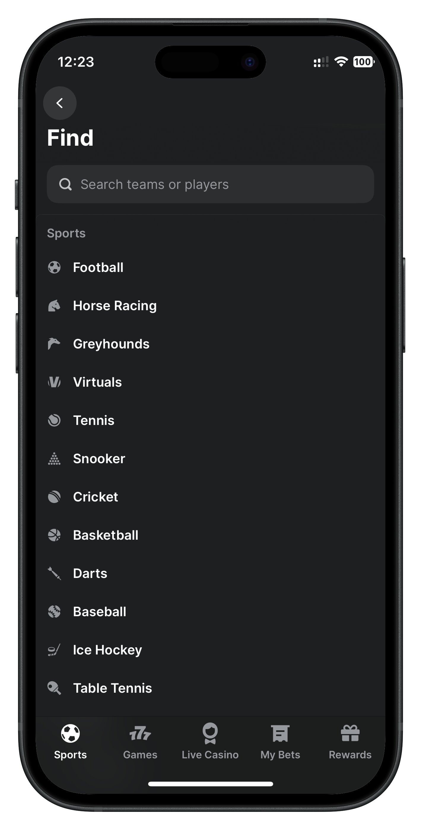 midnite app search
