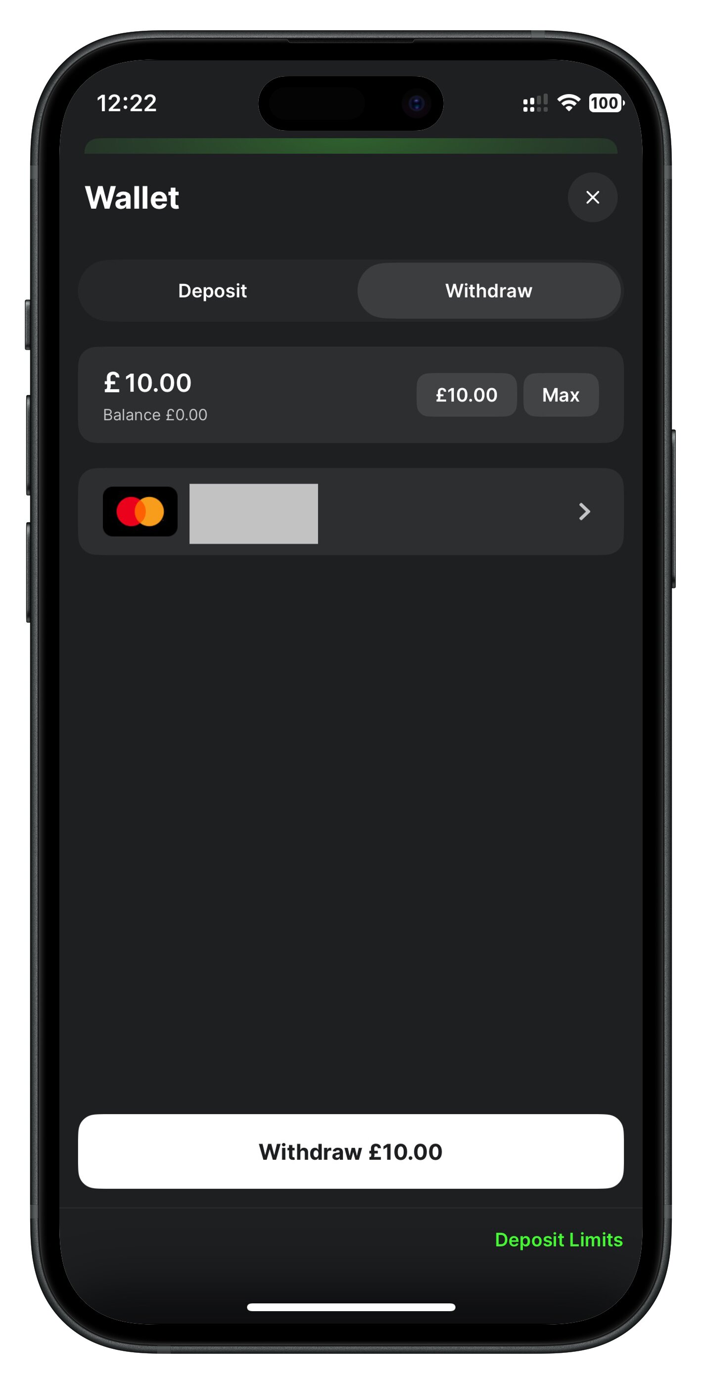 midnite app withdraw