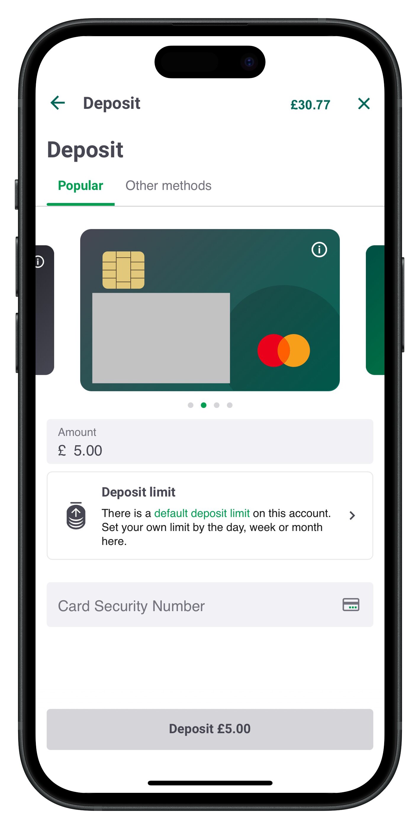 paddypower app deposit
