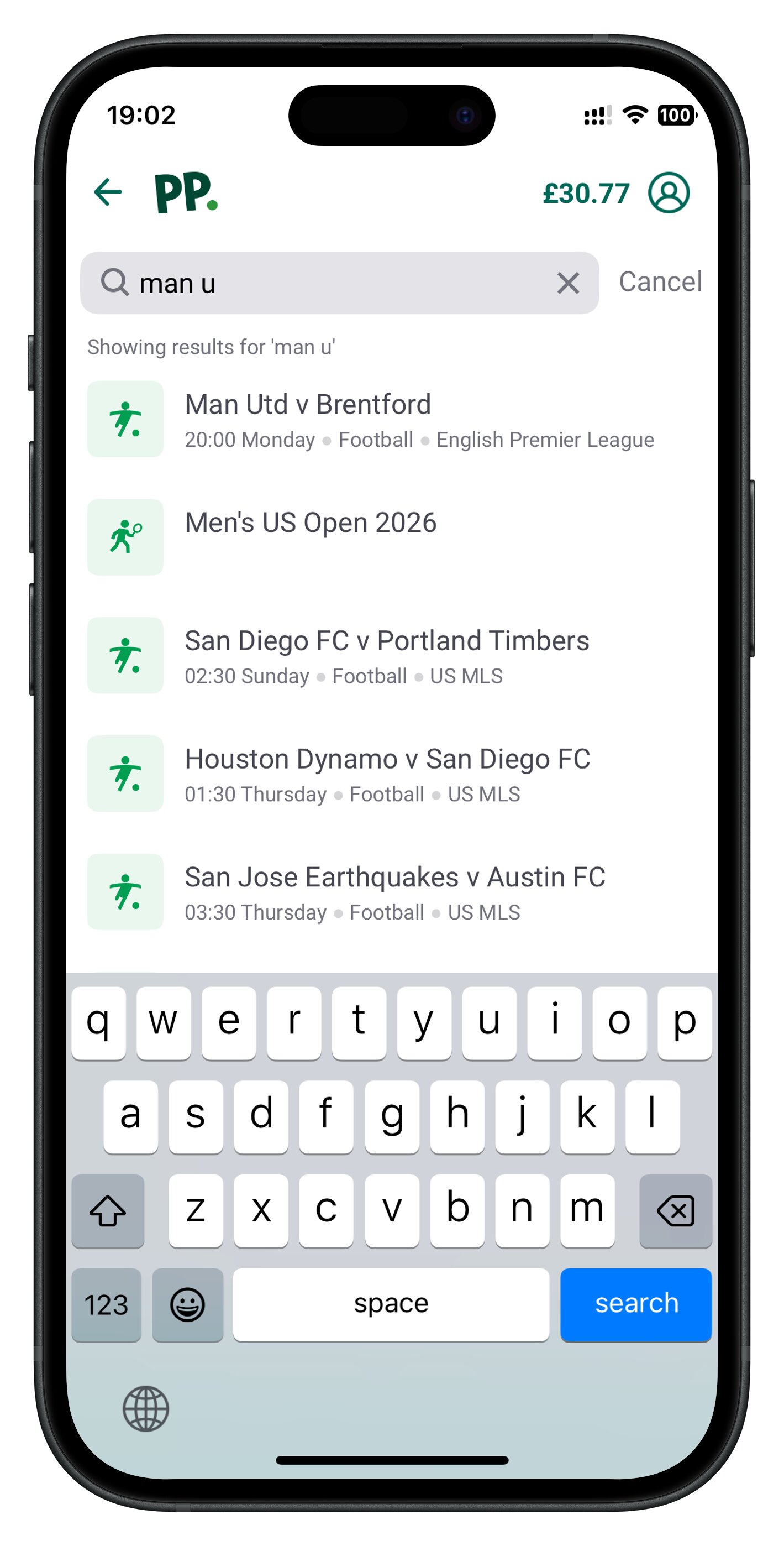 paddypower app search 3
