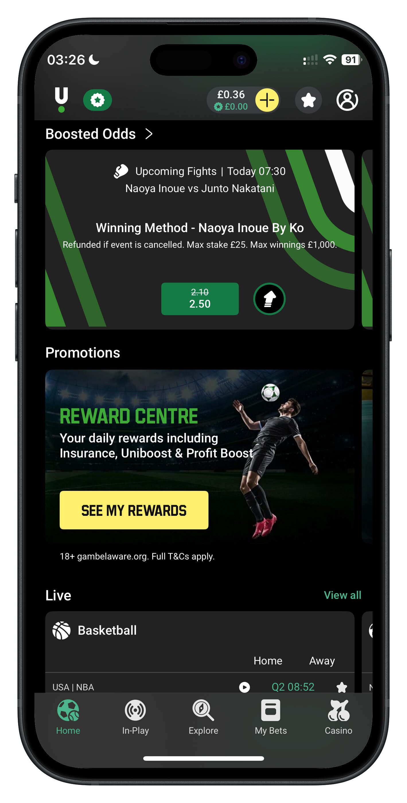 unibet app boosted odds