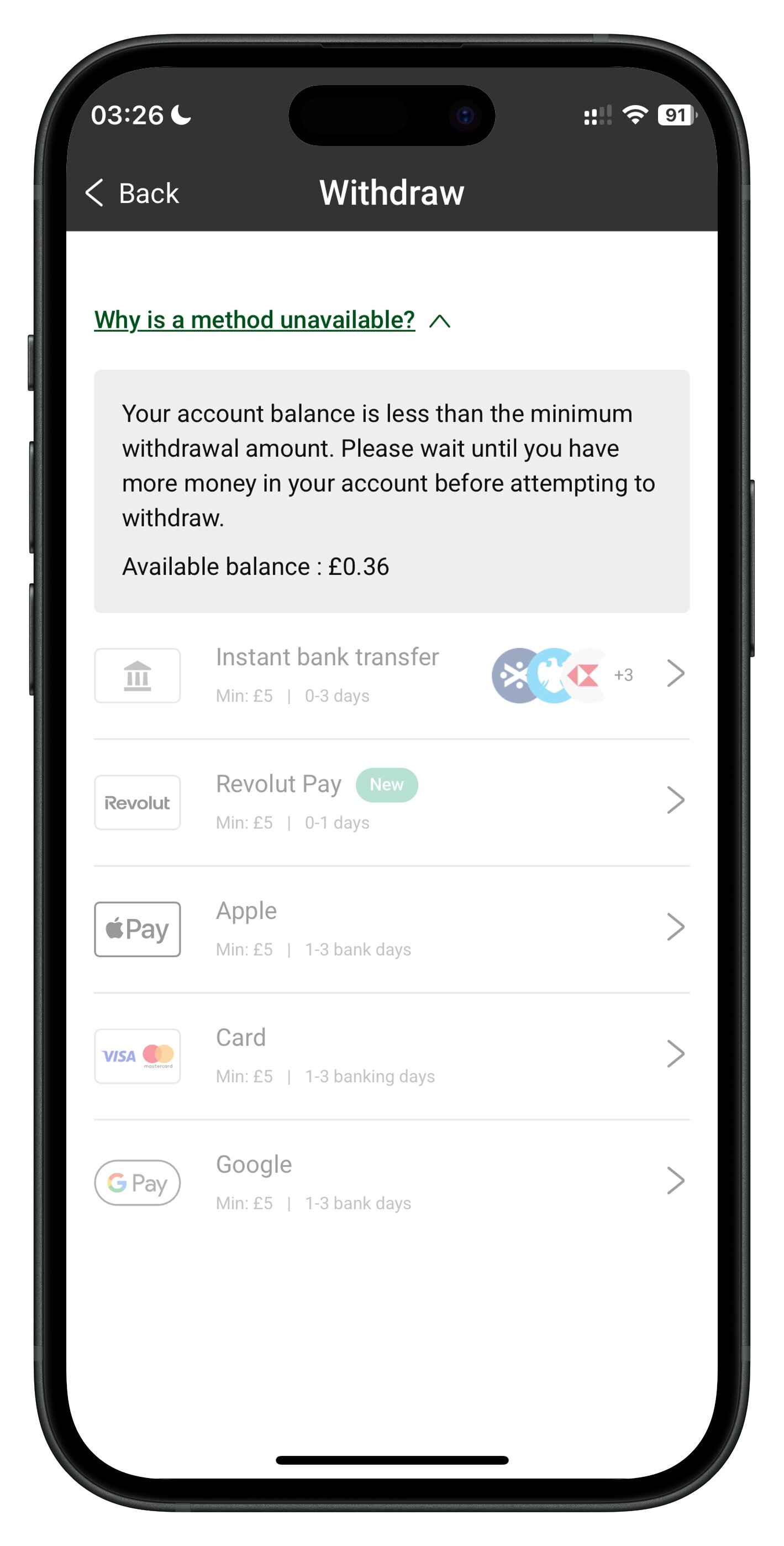 unibet app withdraw